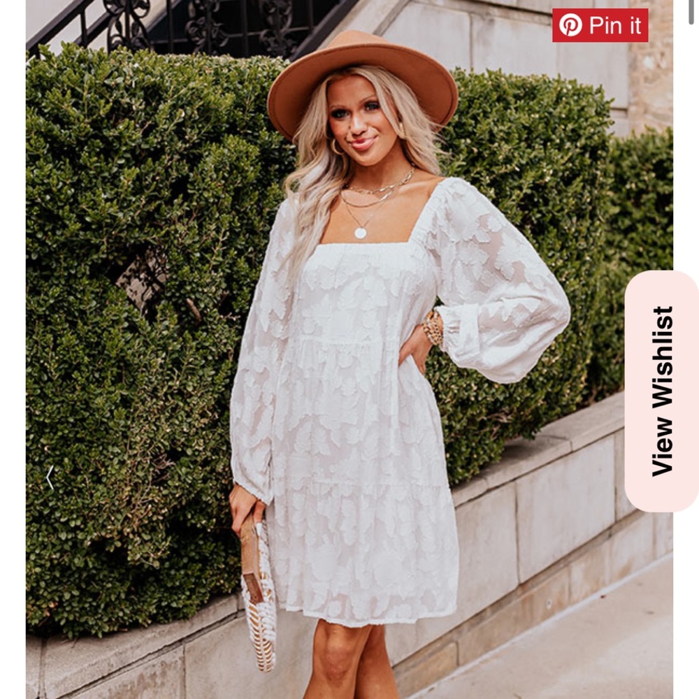 Impressions Boutique White Dress